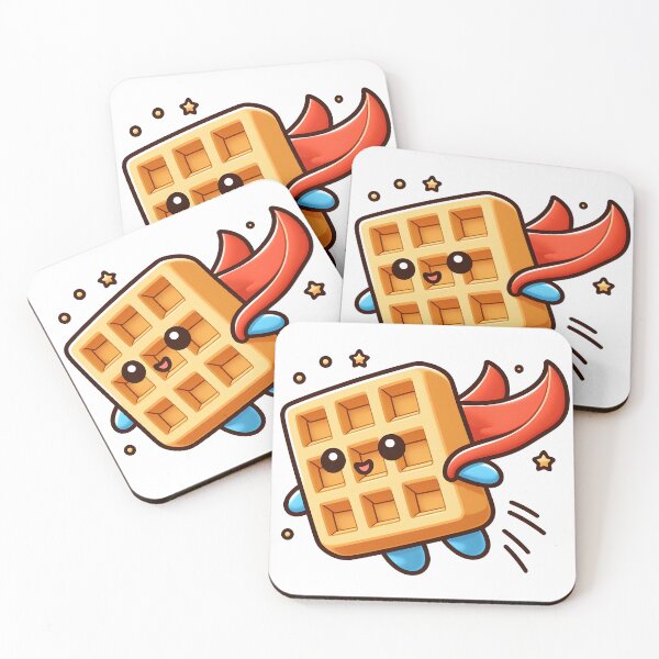 Item preview, Kawaii Waffle With Cape designed and sold by CanvasCutie.