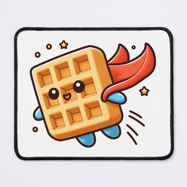 Item preview, Kawaii Waffle With Cape designed and sold by CanvasCutie.