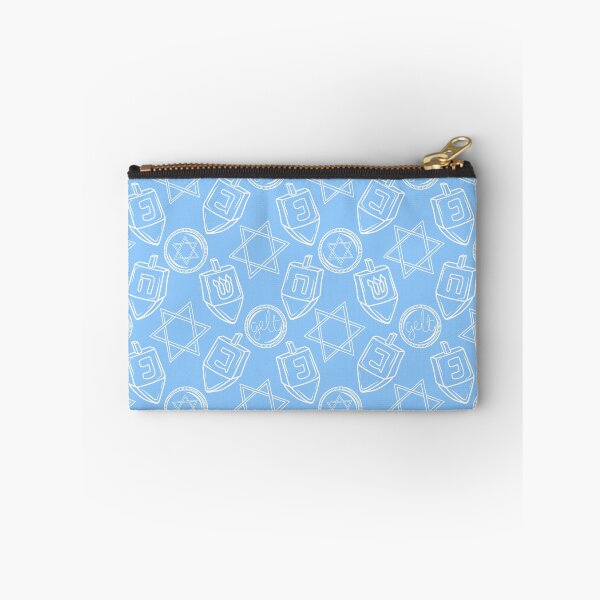 Item preview, Hand Drawn Blue and White Chalkboard Hanukkah Doodle Pattern, made by EndlessEmporium designed and sold by EndlessEmporium.