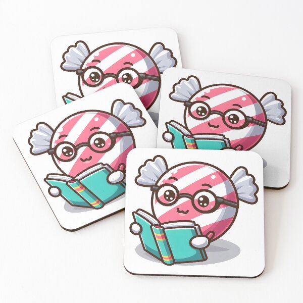 Item preview, Kawaii Candy Reading A Book designed and sold by CanvasCutie.
