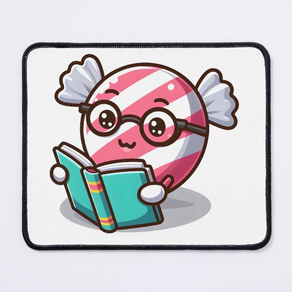 Item preview, Kawaii Candy Reading A Book designed and sold by CanvasCutie.