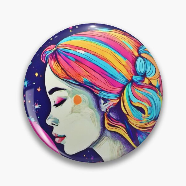 Item preview, Badaist Moon Girl Art designed and sold by Health And Fitness Posts e-Store.