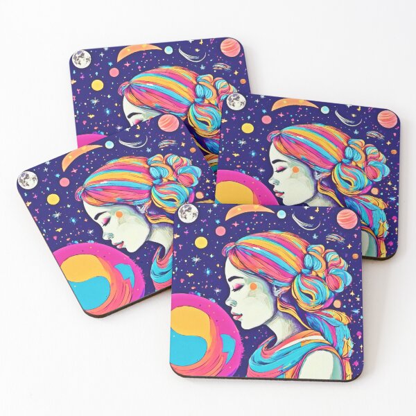 Item preview, Badaist Moon Girl Art designed and sold by Health And Fitness Posts e-Store.
