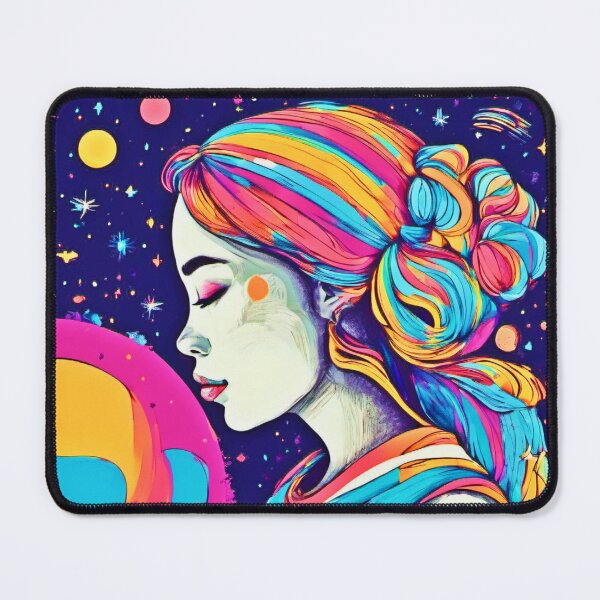 Item preview, Badaist Moon Girl Art designed and sold by Health And Fitness Posts e-Store.