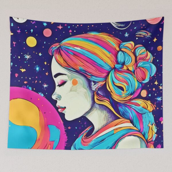 Item preview, Badaist Moon Girl Art designed and sold by Health And Fitness Posts e-Store.