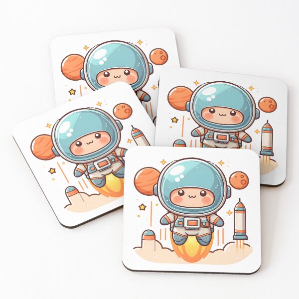 Item preview, Kawaii Space Explorer With Space Helmet designed and sold by CanvasCutie.