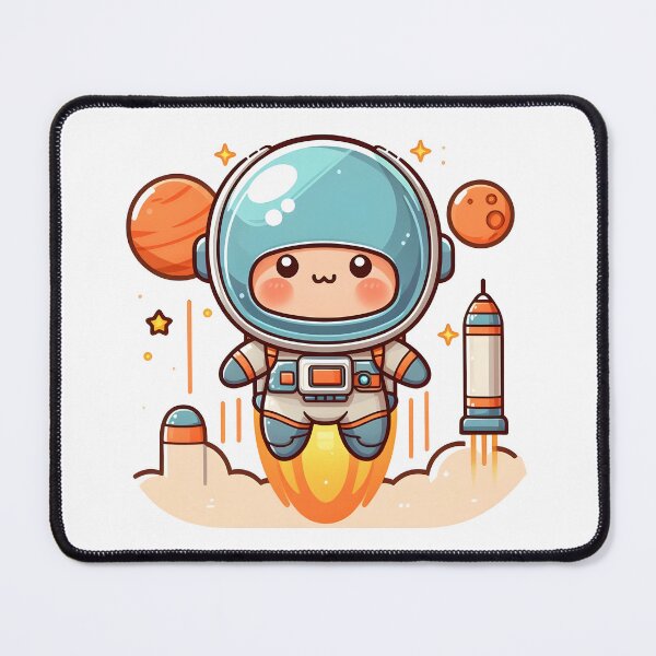 Item preview, Kawaii Space Explorer With Space Helmet designed and sold by CanvasCutie.