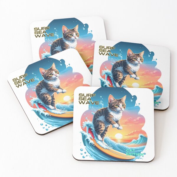 Item preview, Cat of Surf designed and sold by Digital Dreams Arts.