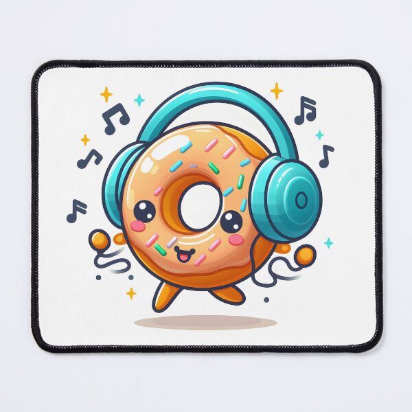 Item preview, Kawaii Donut: With Headphones designed and sold by CanvasCutie.