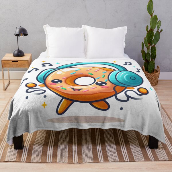 Item preview, Kawaii Donut: With Headphones designed and sold by CanvasCutie.