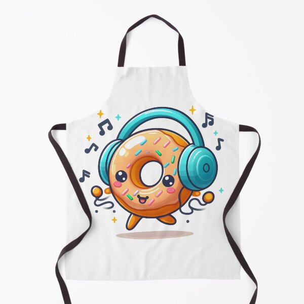 Item preview, Kawaii Donut: With Headphones designed and sold by CanvasCutie.