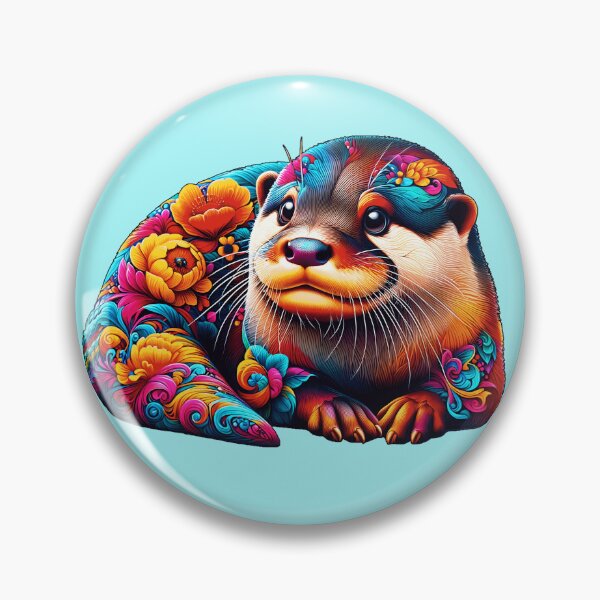 Item preview, Brightly colored otter has dressed up designed and sold by Berlini.