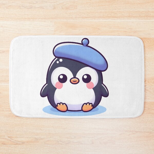 Item preview, Kawaii Penguin With Beret designed and sold by CanvasCutie.