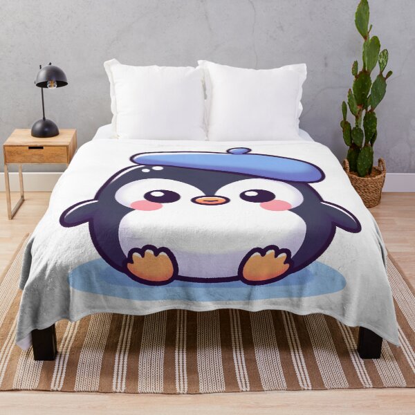 Item preview, Kawaii Penguin With Beret designed and sold by CanvasCutie.