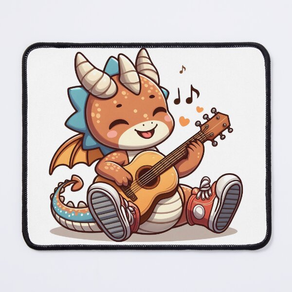 Item preview, Kawaii Coy Dragon: Wearing Sneakers designed and sold by CanvasCutie.