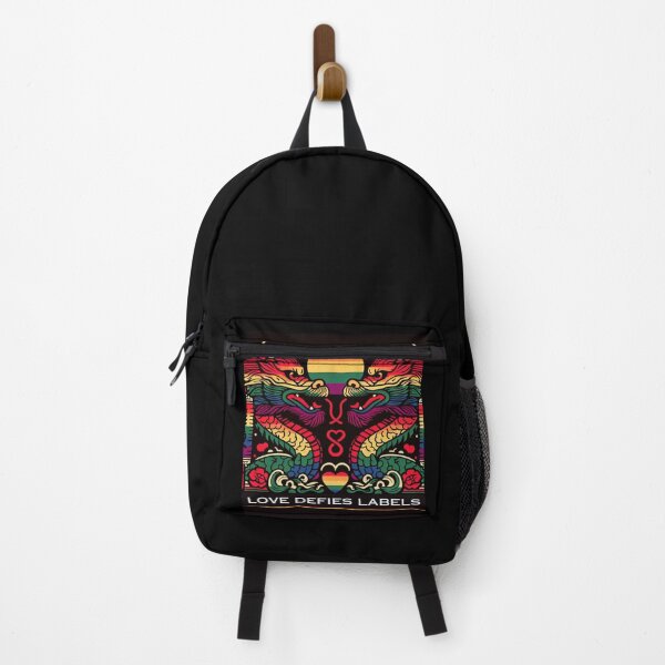 Item preview, Dragon pride love defies labels. LGBTQ Gay Pride Graphic Design designed and sold by ItsAKinkThing.