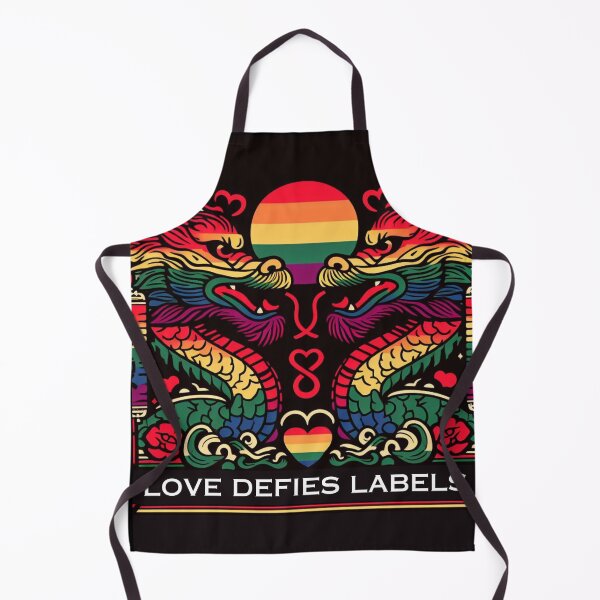 Item preview, Dragon pride love defies labels. LGBTQ Gay Pride Graphic Design designed and sold by ItsAKinkThing.