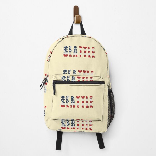 Item preview, Seattle with USA Flag designed and sold by Rajasekar.