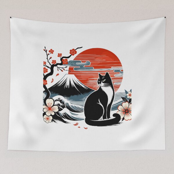 Aperçu de l'œuvre Kawaii Cat Anime Japanese Retro Funny Cat créée et vendue par KsuAnn.