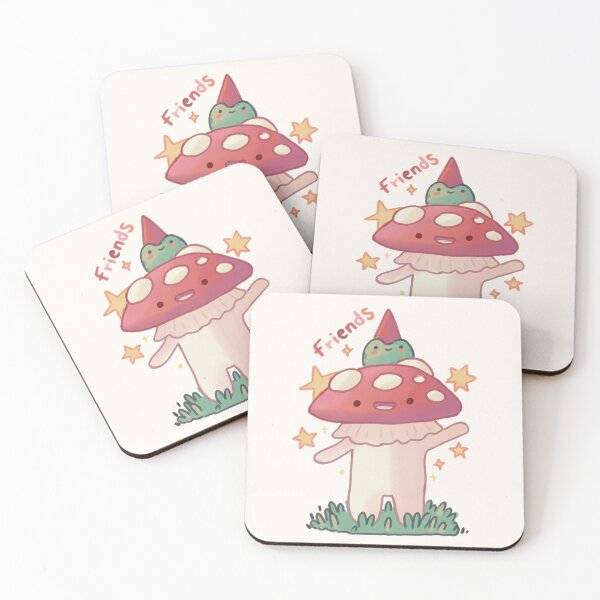 Item preview, Mushroom and frog friends  designed and sold by Artofmayara.