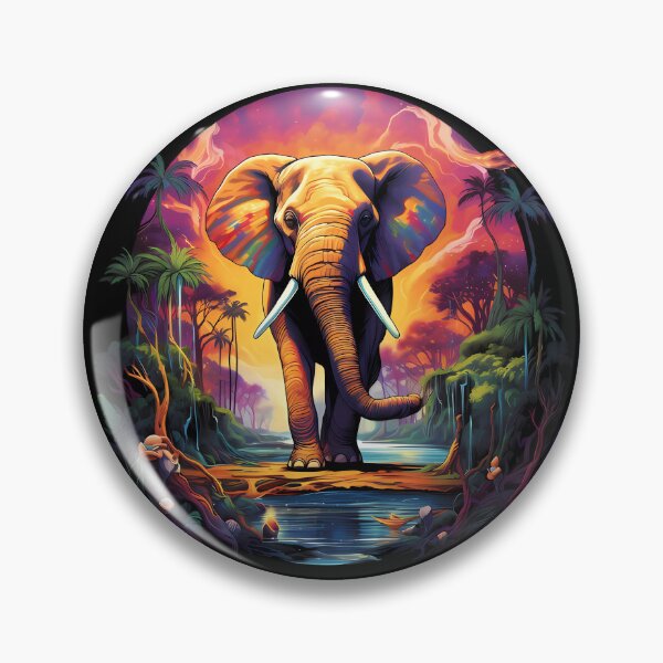 Item preview, “Surreal Safari: Whimsical Elephant in Wonderland” designed and sold by Art-Vortex-fr.