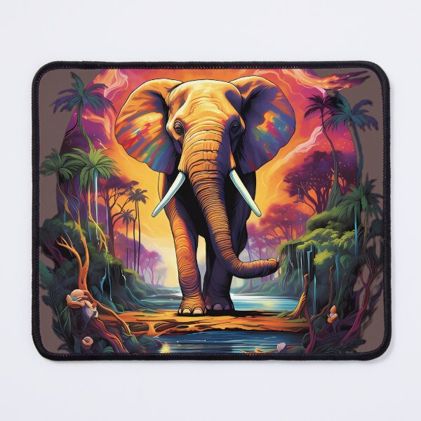 Item preview, “Surreal Safari: Whimsical Elephant in Wonderland” designed and sold by Art-Vortex-fr.