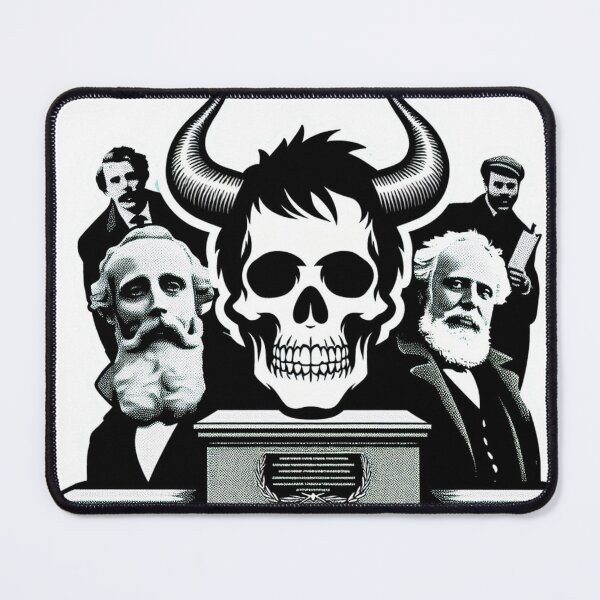 Item preview, Tom Segura Homage Memorial: horned Skull Homage designed and sold by MrDarkRealm.
