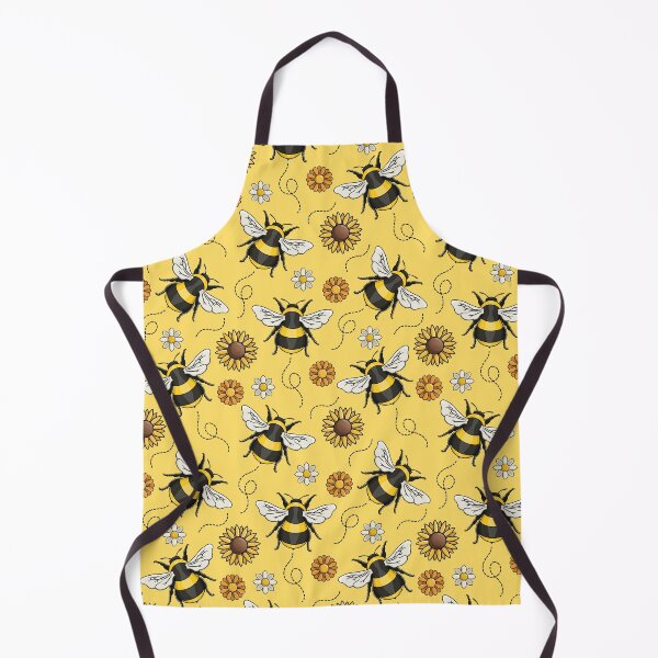 Aperçu de l'œuvre Buzzin' Bumble Bees - Modèle d’abeille - Modèle sans couture créée et vendue par Amy Farmer.