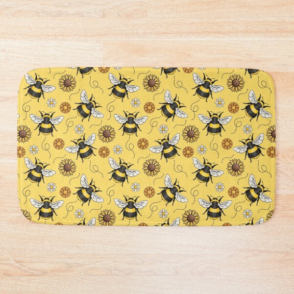 Item preview, Buzzin' Bumble Bees - Bee Pattern - Seamless Pattern designed and sold by Amy Farmer.