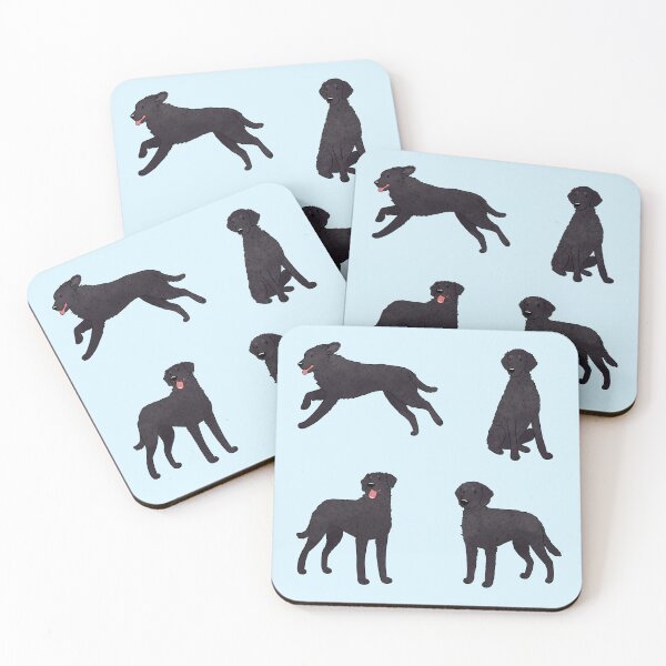 Item preview, Black curly coated retriever dog pack  designed and sold by Yaragold.
