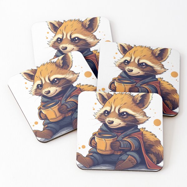 Item preview, Dawn Patrol Raccoon with Java designed and sold by dungeonwarriors.