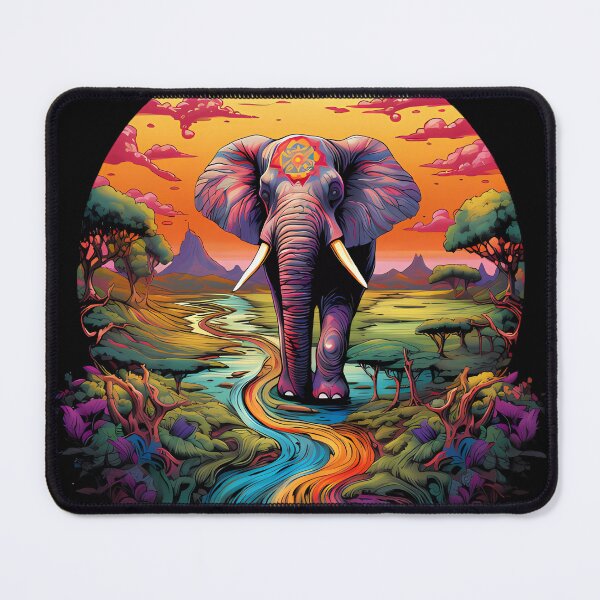 Item preview, “Surreal Safari: Whimsical Elephant in Wonderland” designed and sold by Art-Vortex-fr.