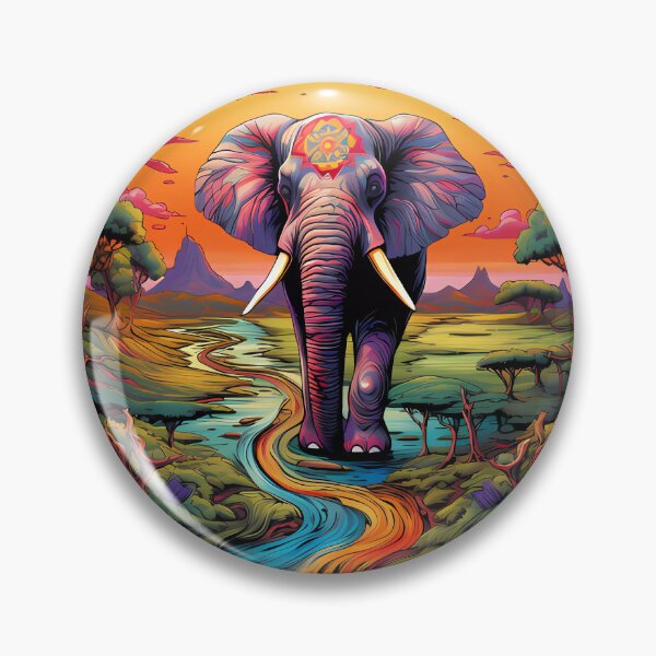 Item preview, “Surreal Safari: Whimsical Elephant in Wonderland” designed and sold by Art-Vortex-fr.