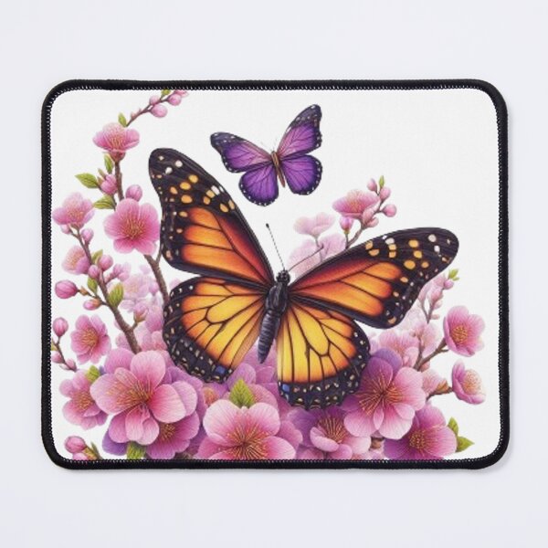 Item preview, “Spring Awakening: A Butterfly in a Field of Sakura Flowers” designed and sold by CHRIST5000.