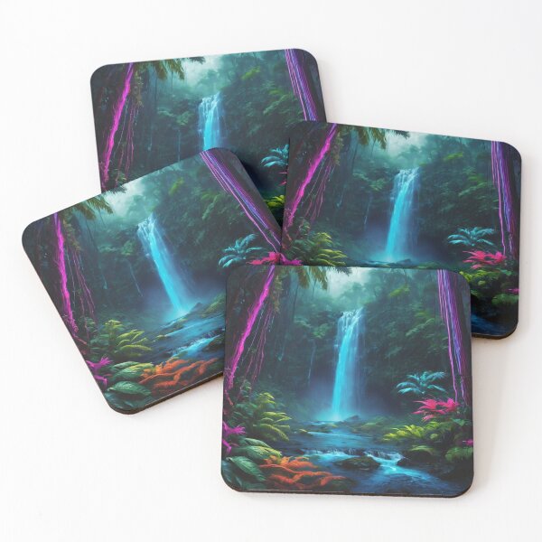 Item preview, Waterfall in rain forest designed and sold by tatty58.