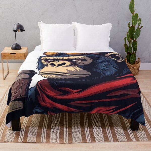 Item preview, Aviator Ape with a Cup of Bold Brew designed and sold by dungeonwarriors.