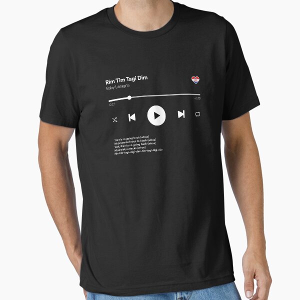 Vista previa del artículo con la obra «Maqueta de reproductor multimedia Rim Tim Tagi Dim - Baby Lasagna - Croacia - Eurovisión 2024», diseñado y vendido por Vision-Tees.