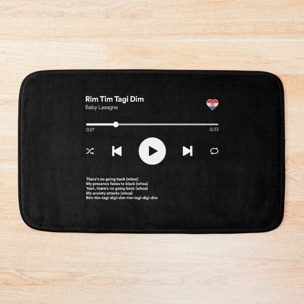 Item preview, Rim Tim Tagi Dim- Baby Lasagna - Croatia - Eurovision 2024 - Media Player Mockup designed and sold by Vision-Tees.