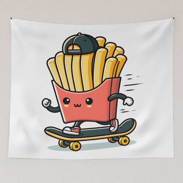 Item preview, Kawaii French Fries With Cap designed and sold by CanvasCutie.