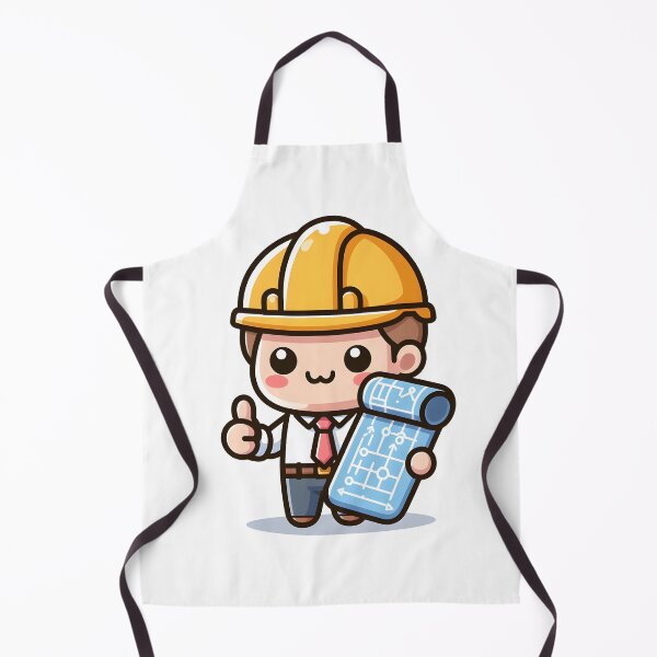 Item preview, Kawaii Engineer Wearing A Tie designed and sold by CanvasCutie.