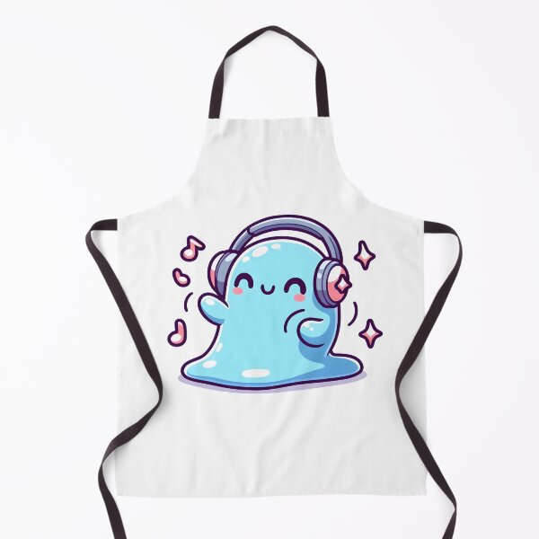 Item preview, Kawaii Cute Slime Dancing With Headphones designed and sold by CanvasCutie.