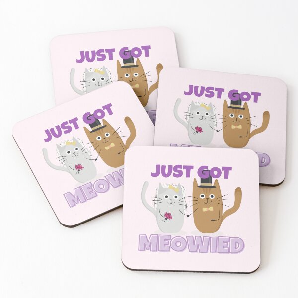 Item preview, Just Got Meowied Cute Funny Cat  designed and sold by ricricswert.