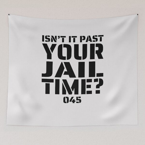Item preview,  Isn't it past your jail time ? funny saying,lazy halloween,2024 designed and sold by erozzz.