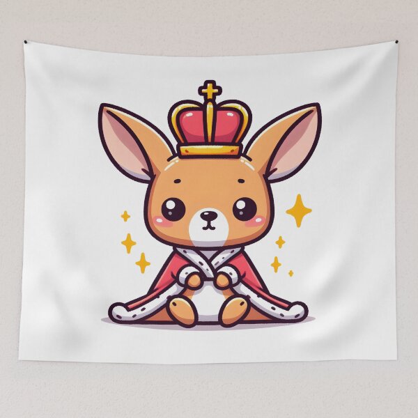Item preview, Kawaii Kangaroo With Robe designed and sold by CanvasCutie.
