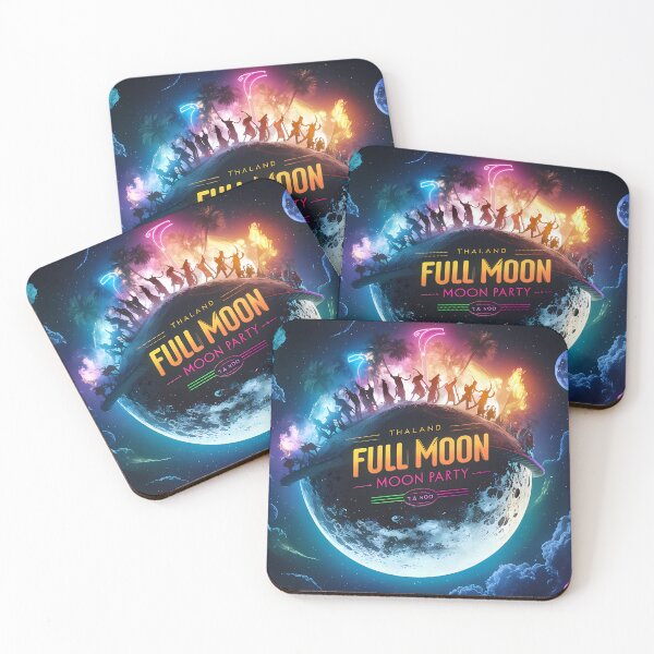 Item preview, Full moon party in another galaxy digital art for your sweet Thailand memories  designed and sold by FashionCanvas23.