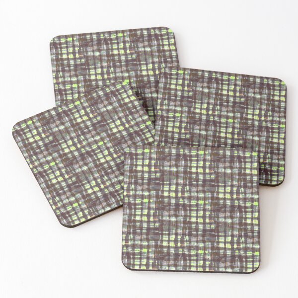 Item preview, scottish watercolor fabric gray yellow designed and sold by Alessandro Remo Mazzoni Remotextiles.