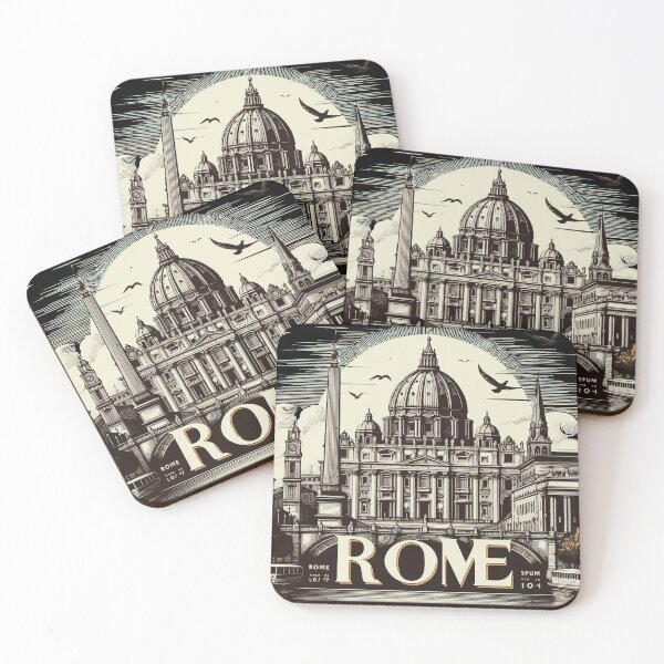 Item preview, Timeless Elegance: Vector Art of Rome's Old Cathedra designed and sold by StellarValor.