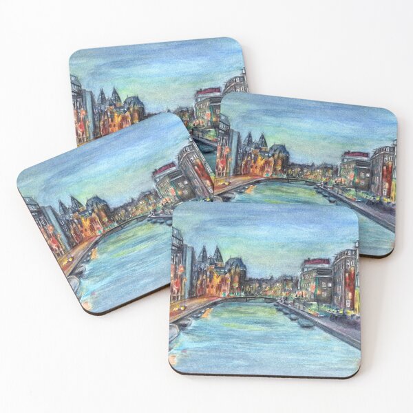 Item preview, Amsterdam Canal By Dusk designed and sold by SophieStockArt.