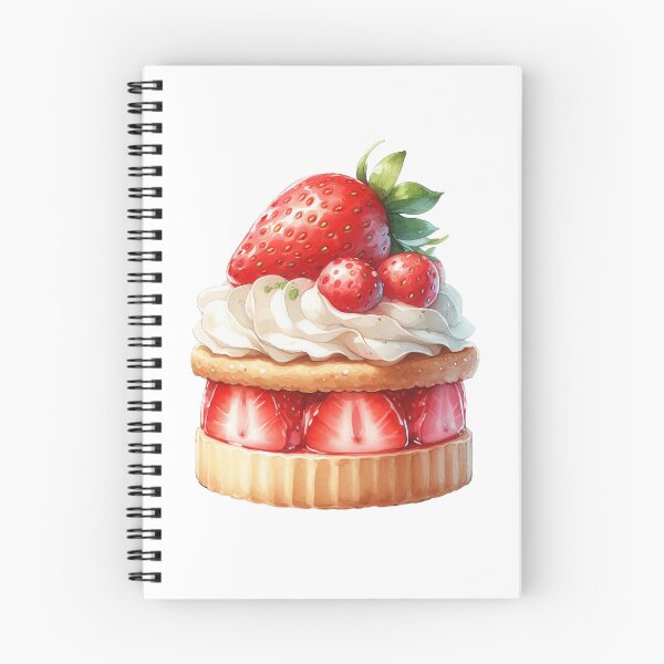 Item preview, Vintage strawberry shortcake watercolor food designed and sold by WindInMay.
