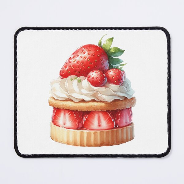 Item preview, Vintage strawberry shortcake watercolor food designed and sold by WindInMay.